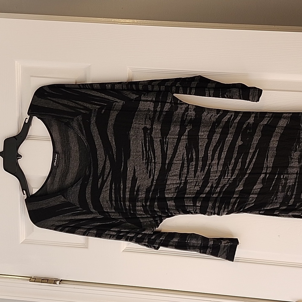 3/4 Sleeve Asymmetrical Dress